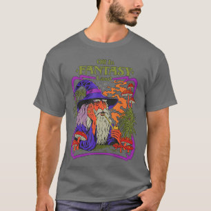 T-shirt Terre Fantastique Champignon Magique Rétro Vintage
