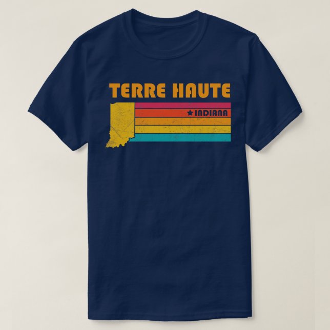 T-shirt Terre Haute Indiana Souvenir Vintage (Design devant)