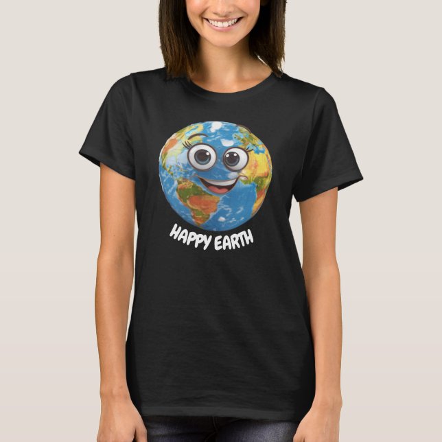 T-shirt Terre heureuse  (Devant)