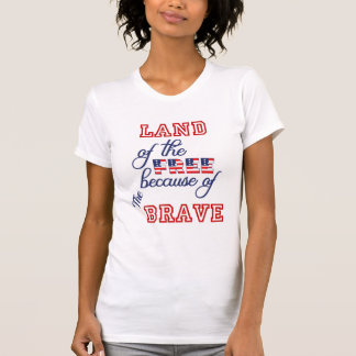 T-shirt Terre libre parce que Brave Design