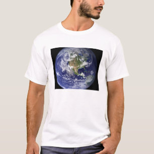 T-shirt Terre montrant l'hémisphère occidental