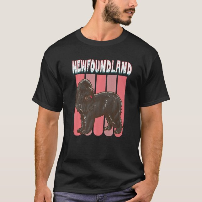 T-shirt Terre-Neuve Chien d'identification Chien Chien Pro (Devant)
