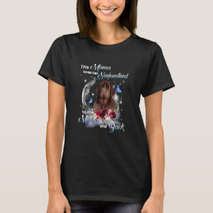 T-shirt Terre-Neuve Chien Mama Chien Maman Joyeuse fête de