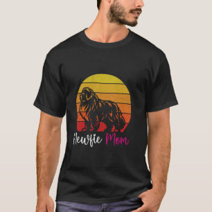T-shirt Terre-Neuve Chien Mommy NEWFIE MOM Terre-Neuve Vin