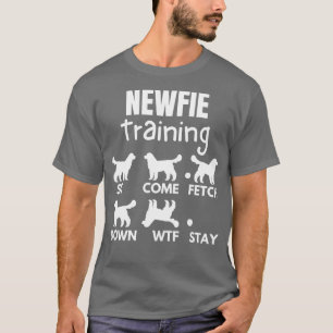 T-shirt Terre-Neuve Entraînement Newfie Chien Traces