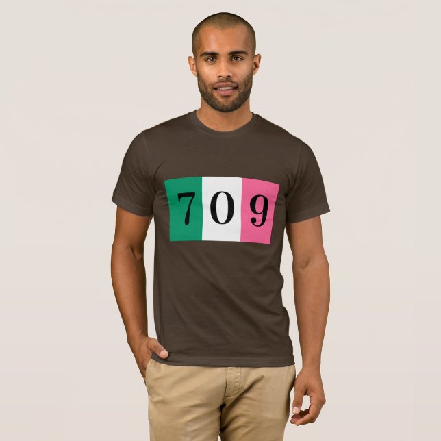 T-shirt Terre-Neuve et Labrador 709 (Devant entier)