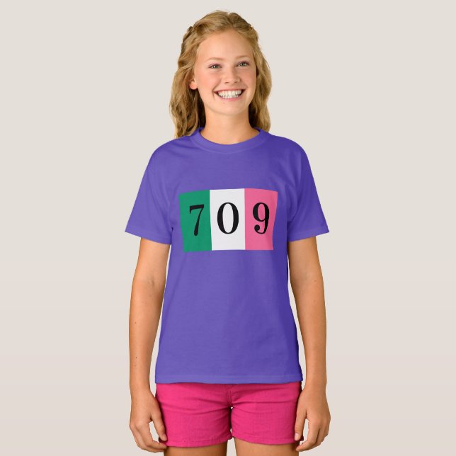 T-shirt Terre-Neuve et Labrador 709 (Devant entier)