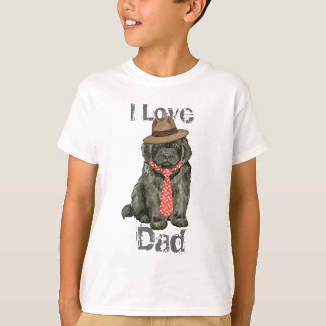 T-shirt Terre-Neuve papa (Devant)