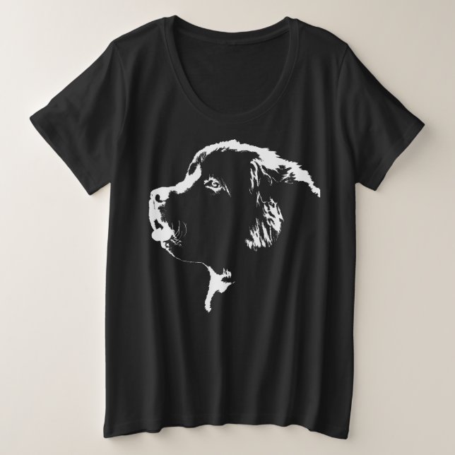 T-shirt Terre-Neuve T-shirt plus taille Terre-Neuv (Design devant)