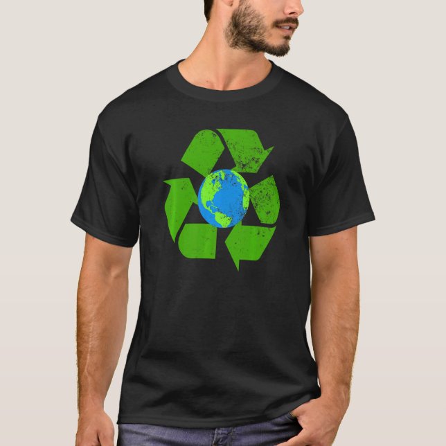 T-shirt Terre Planète Terre Globe Protéger le problème Sol (Devant)
