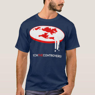 T-shirt Terre plate Apprenez la controverse