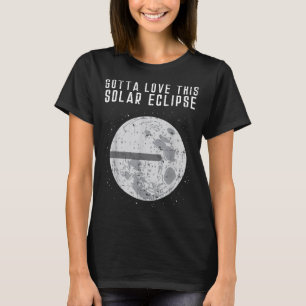 T-shirt Terre Plate Éclipse Solaire Lune Drôle Théorie Con