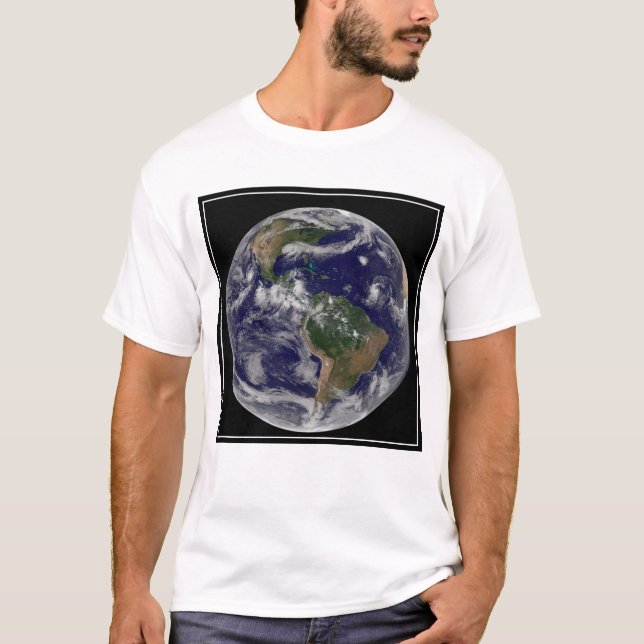 T-shirt Terre Pleine Montrant Divers Systèmes De Tempête T (Devant)