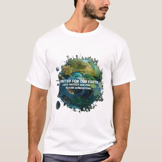 T-shirt Terre verte, Avenir lumineux (Devant)