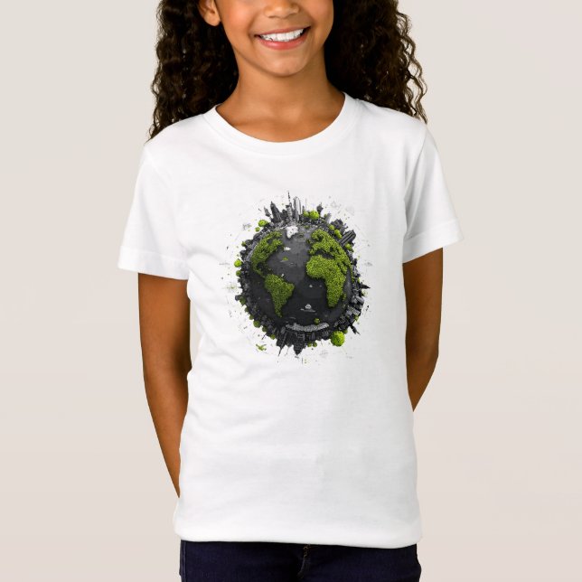 T-Shirt Terre verte planète  (Devant)