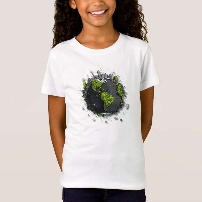 T-Shirt Terre verte planète  (Devant)