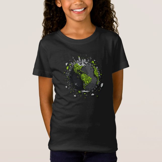 T-Shirt Terre verte planète  (Devant)