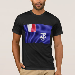T-shirt Terres antarctiques du sud françaises - ondulant