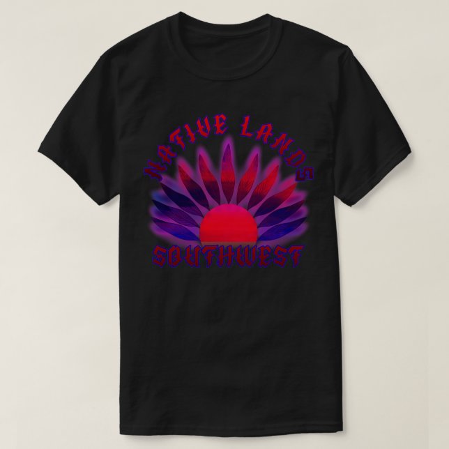 T-shirt Terres autochtones Sunset sud-ouest (Design devant)