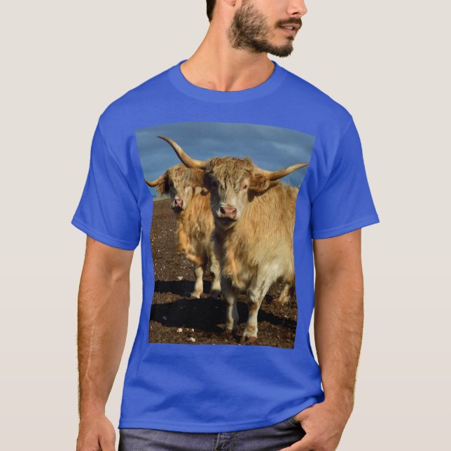 T-shirt Terres Hautes Dorées : La Grâce des Vaches Fauves (Devant)