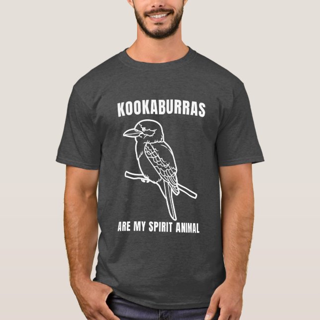 T-shirt Terrestrialree Kingfisher Australian Bird retro gi (Devant)