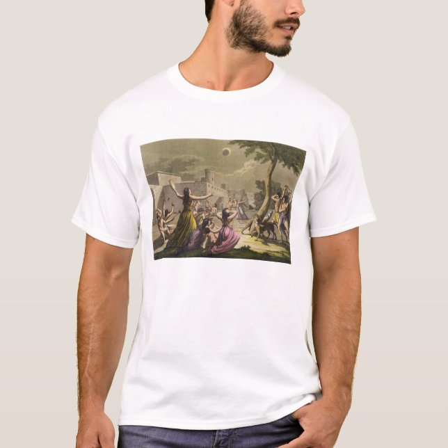 T-shirt Terreur du Péruvien pendant une éclipse du m (Devant)