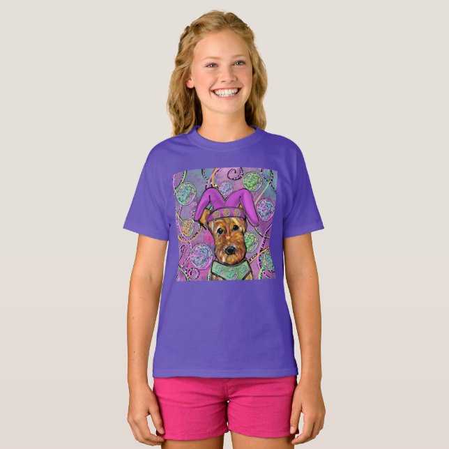 T-SHIRT TERRIER AIRDALÉ   (Devant entier)