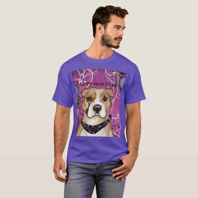 T-SHIRT TERRIER AMÉRICAIN DU STAFFORDSHIRE (Devant entier)