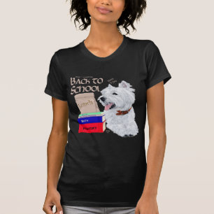 T-shirt Terrier Blanc de West Highland Retour à l'école