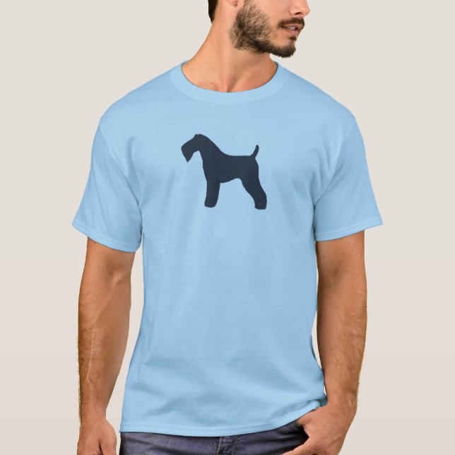 T-shirt Terrier bleu de Kerry (Devant)