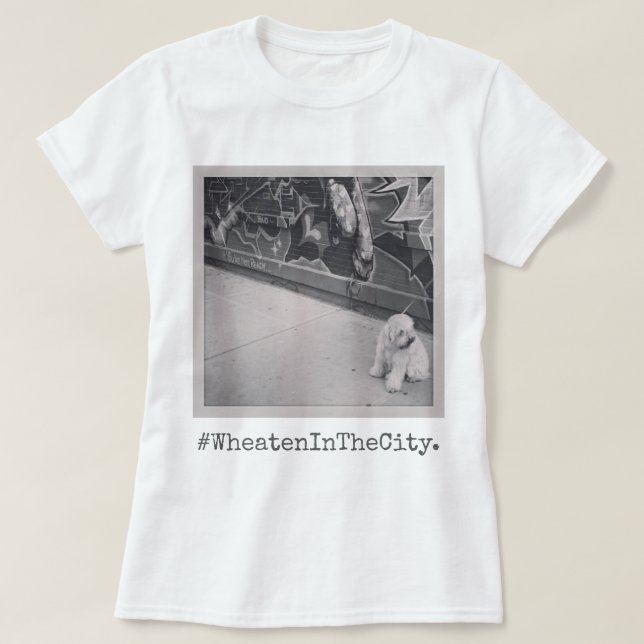 T-shirt Terrier blond comme les blés dans la ville (Design devant)