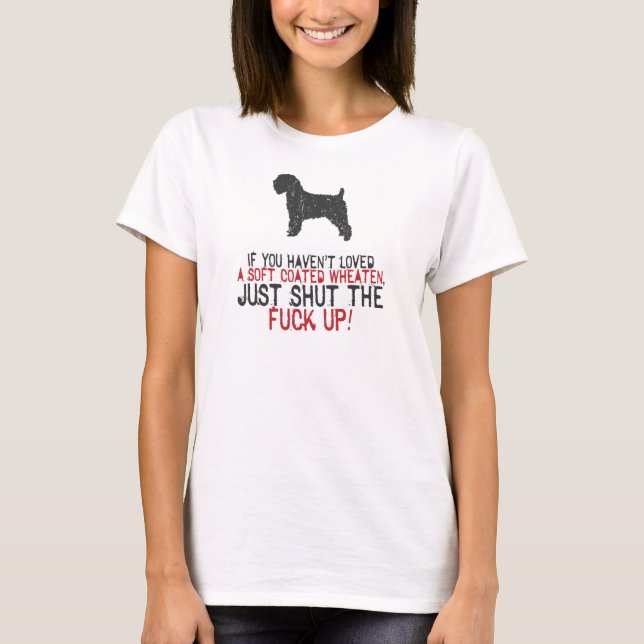 T-shirt Terrier blond comme les blés doucement enduit (Devant)