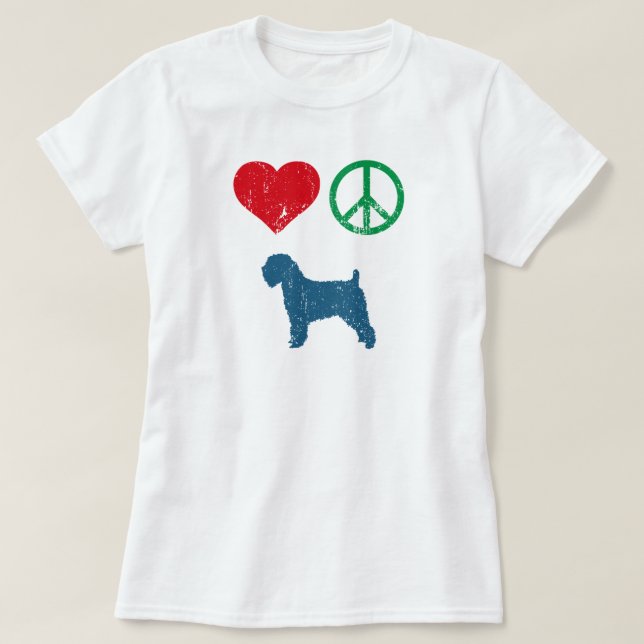 T-shirt Terrier blond comme les blés doucement enduit (Design devant)