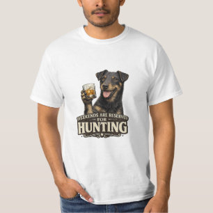 T-shirt Térrier de chasse Drôle de chien de chasse