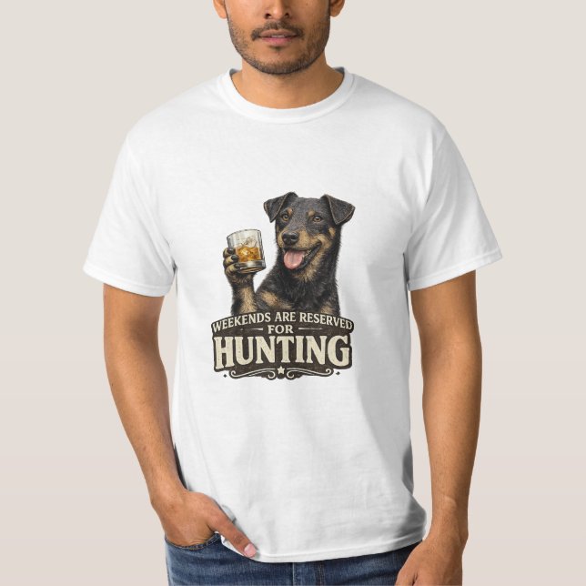 T-shirt Térrier de chasse Drôle de chien de chasse (Devant)