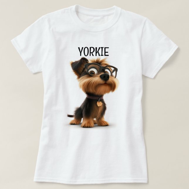 T-shirt Terrier de Yorkshire (Design devant)