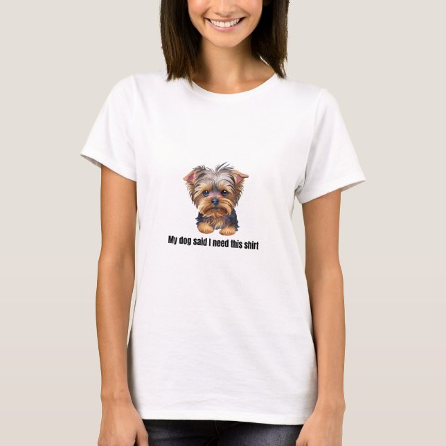 T-shirt Terrier du Yorkshire (Devant)