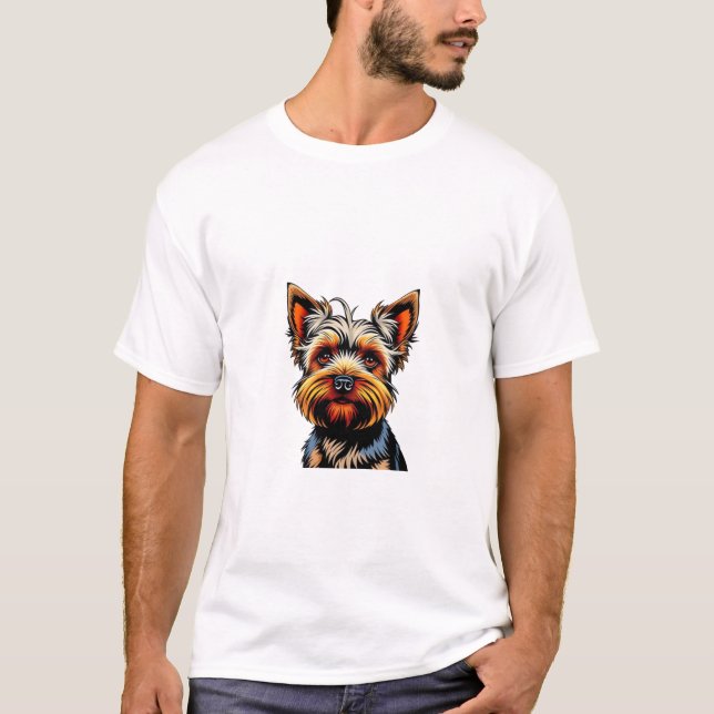 T-shirt Terrier du Yorkshire (Devant)