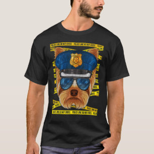 T-shirt Térrier du Yorkshire Policier Policier Police