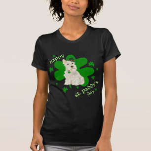 T-shirt Terrier écossais à roue Jour de la Saint Patrick