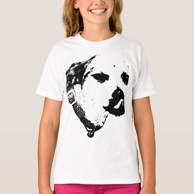 T-shirt Terrier Impertinent – Impression d'art Win (Devant)