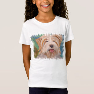 T-Shirt Terrier Portrait Cute Pet Chien Art