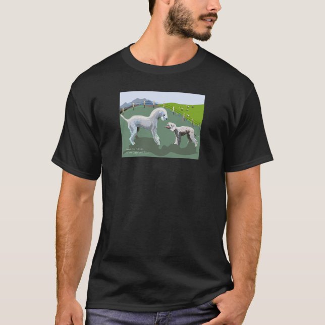 T-shirt Terriers de Bedlington - rencontrer votre héros (Devant)
