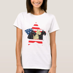 T-shirt Terriers Écossais Patriotes