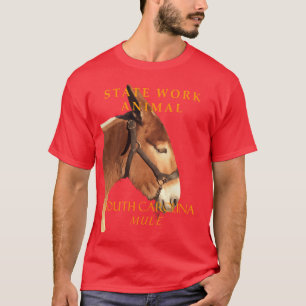 T-shirt Territoire de Caroline du Sud Animal de travail Le