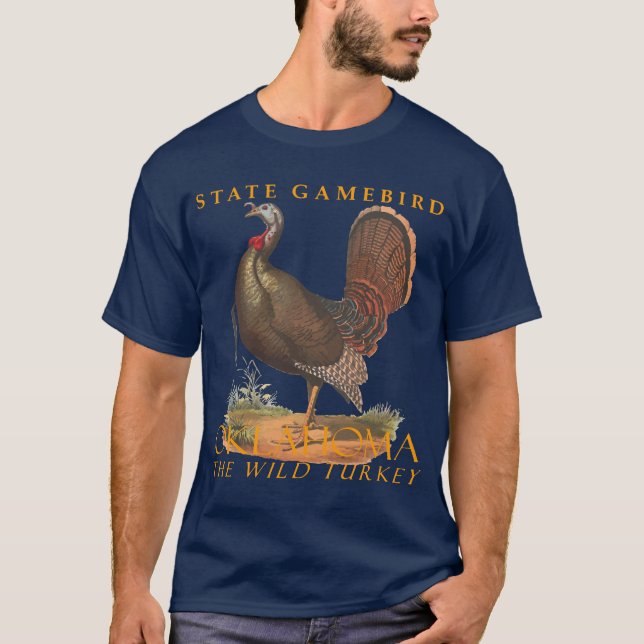 T-shirt Territoire de l'Oklahoma Gibier à plumes Le Dindon (Devant)