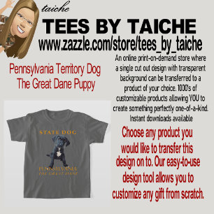 T-shirt Territoire de Pennsylvanie Chien Le chiot Dogue Al