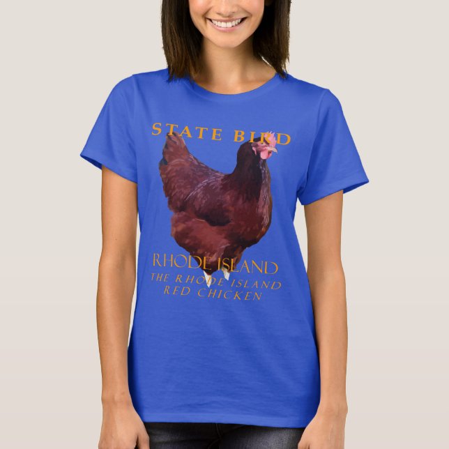T-shirt Territoire de Rhode Island Oiseau Le Rhode Island  (Devant)