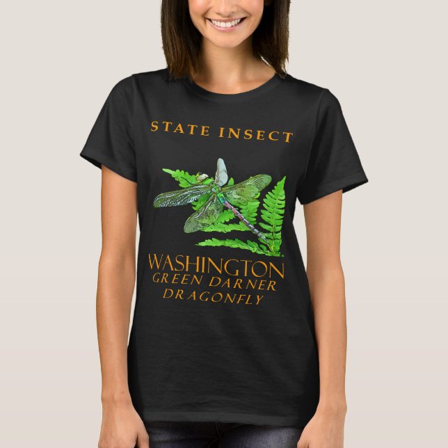 T-shirt Territoire de Washington Insecte La Grande Darner  (Devant)