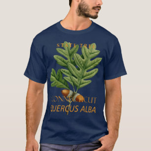 T-shirt Territoire du Connecticut Arbre Le Chêne Blanc